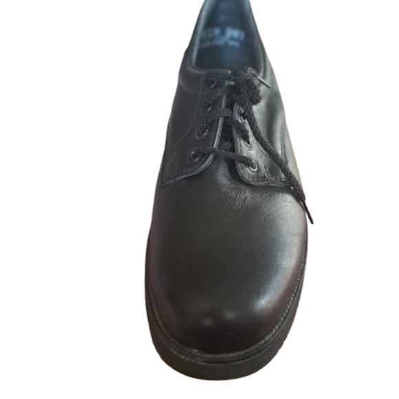 NWOT Mens Wolverine Black Leather Slid Resistant Workshoes 10.5 M - Picture 3 of 13